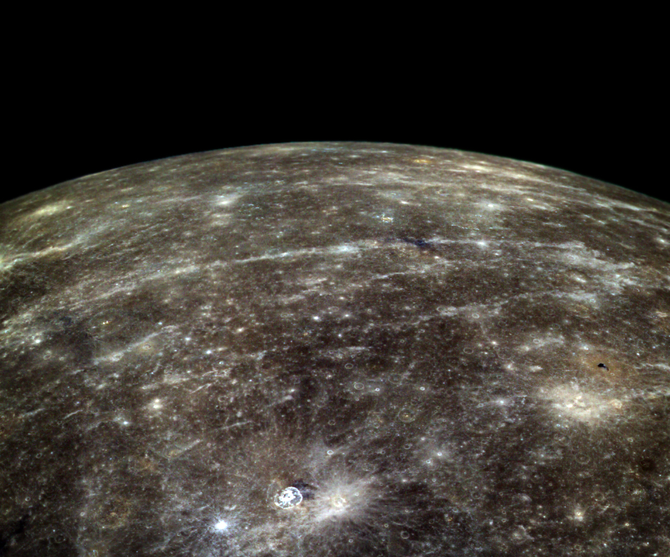 Color composite image of Mercury from MESSENGER