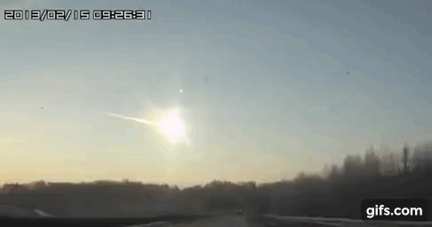 Dashcam video of the Chelyabinsk meteor exploding on Feb. 15, 2013 (Source: RT.com)